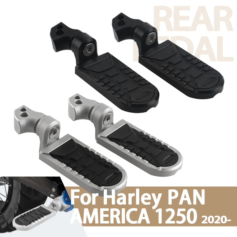 For Harley-Davidson Pan America 1250 PA1250S 1250 Special 2020+ Wide Foot Pegs Rest Motorcycle Adjustable Rear Passenger Footpeg