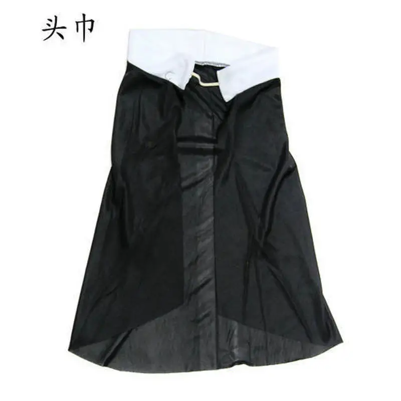 Costume de prêtresse de Cosplay de couvent drôle, tenue de nonne, accessoires de déguisement de fête adaptés à H155 à 175cm