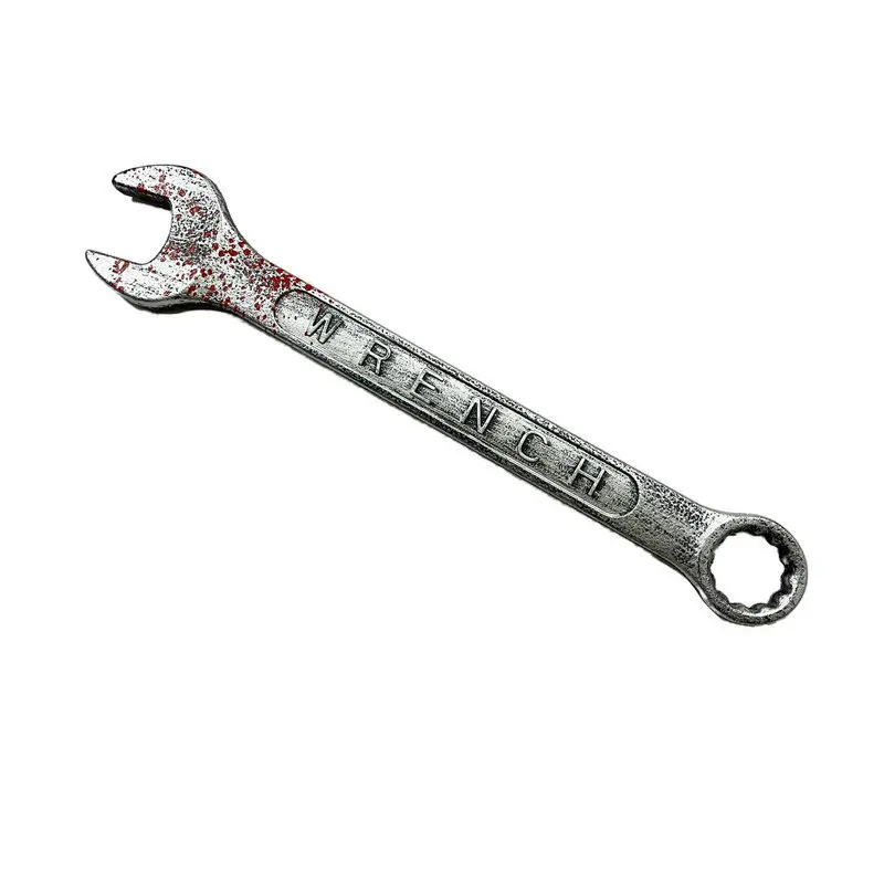 Funny Simulation Wrench Pipe Wrench Plastic Props Weapons Model Toys Cosplay Plastic Wrench Toys Party Halloween Props