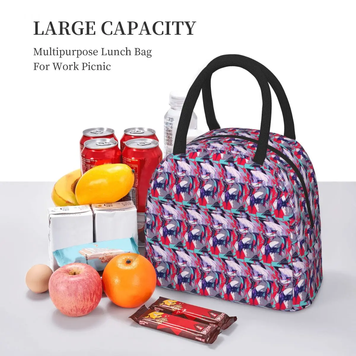 Loona Lunch Bags Insulated Bento Box Portable Lunch Tote Resuable Picnic Bags Cooler Bag for Woman Girl Work