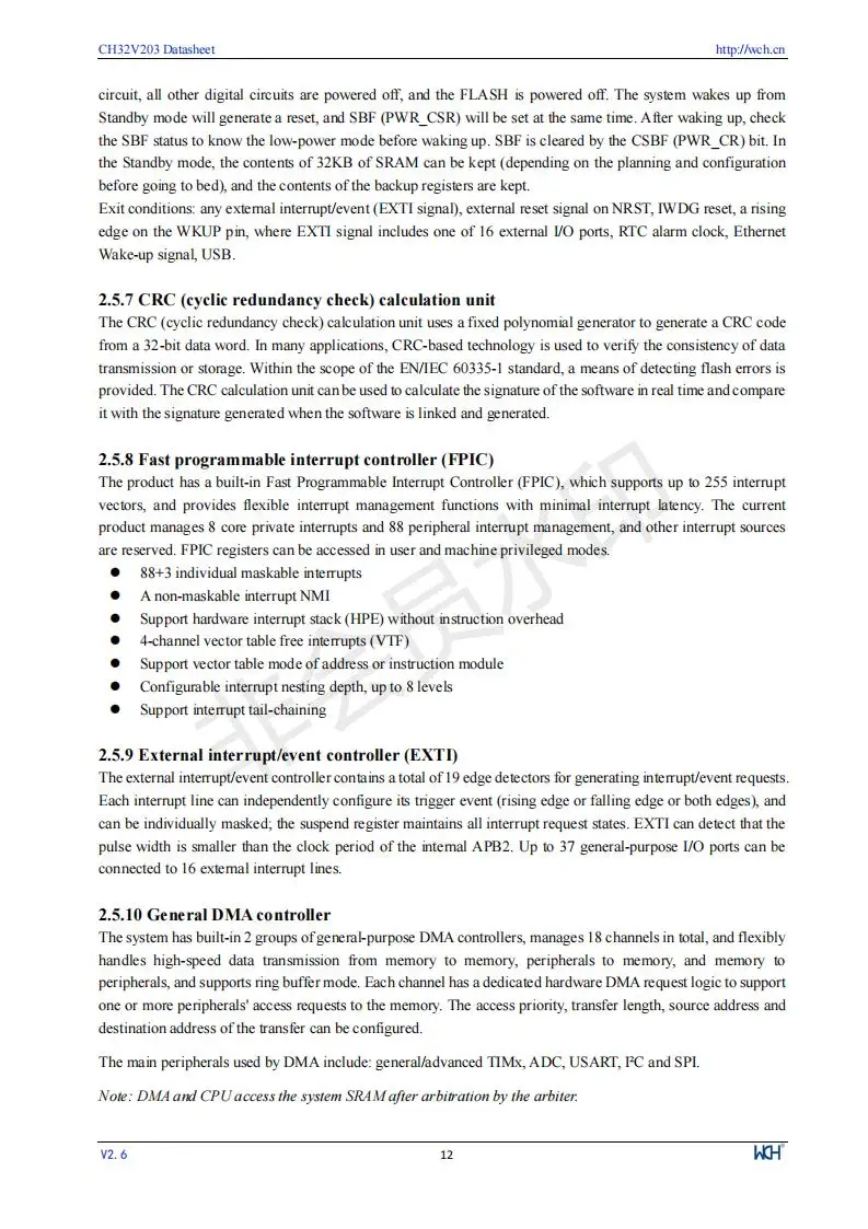 CH32V203 Industrielle 32-bit RISC-V Verbesserte MCU Low Power Mikrocontroller 10 Teile/los – Detail 14