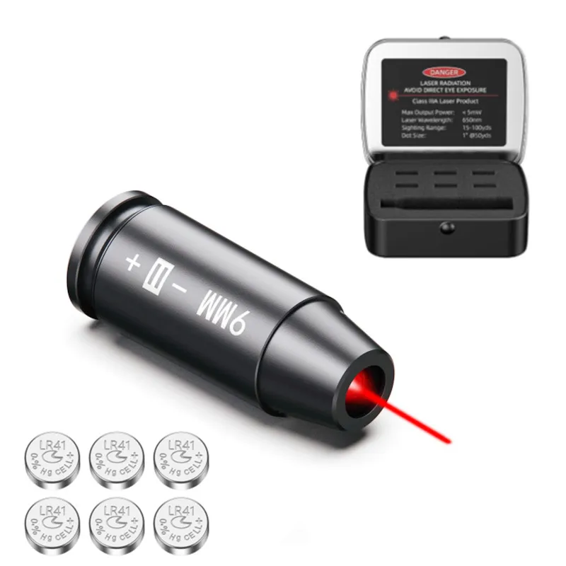 

9 мм/223/308/45ACP/30-30/7,62x39/30-06 Красный лазерный коллиматор