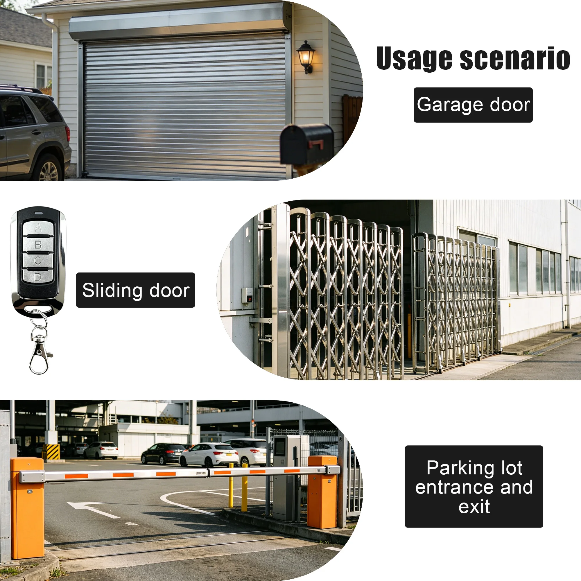 4 In 1 Multi Frequency Remote Duplicator 287-868MHz Rolling Fixed Code Garage Door Gate Wireless Clone Key Fob