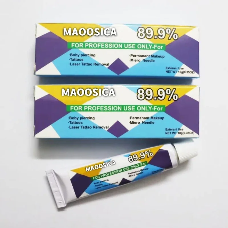 

Original MAOOSCIA 89.9% Tattoo Care Cream Befor for Piercing Semi Permanent Makeup Eyebrow Lip Body Tattoo Cream 10g