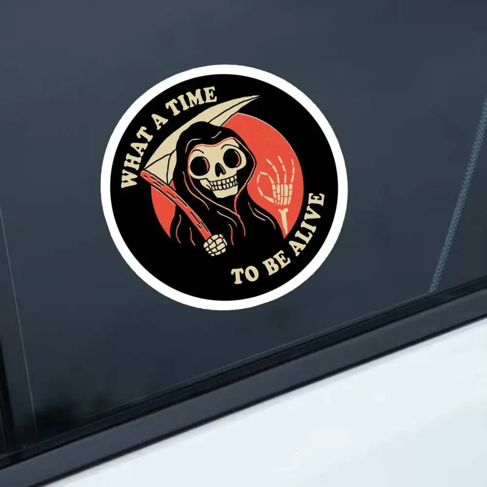 ما وقت أن تكون على قيد الحياة ملصق ملصقات مقاومة للماء لتزيين نوافذ السيارات والدراجات النارية وأجهزة الكمبيوتر.