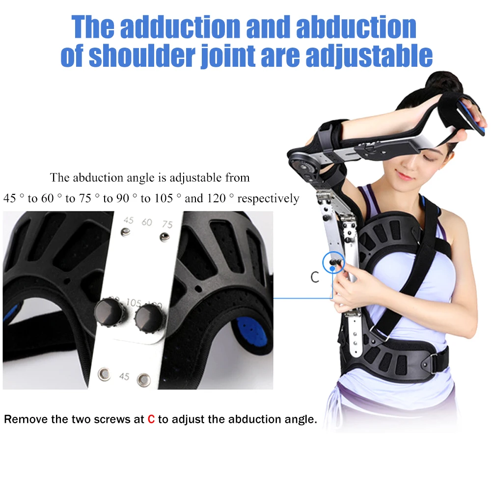 Tcare Universal Medical Shoulder Joint & Abduction Brace Splint Support for Broken Injury Pain Relief and Support Fixation New