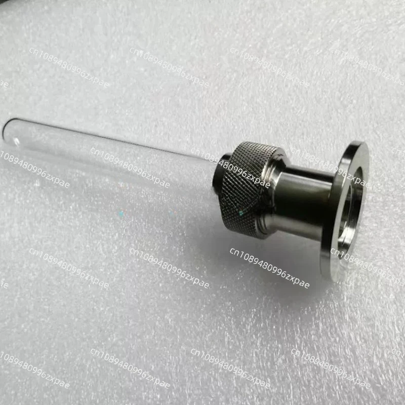 Customized KF16 kf25 to vacuum test KF to quartz tube adapter with 200 micron filter
