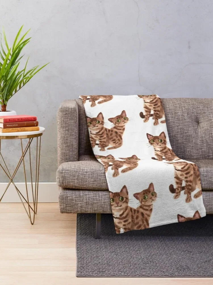 Bengal cats Throw Blanket For Decorative Sofa warm winter Blankets Sofas Of Decoration Blankets