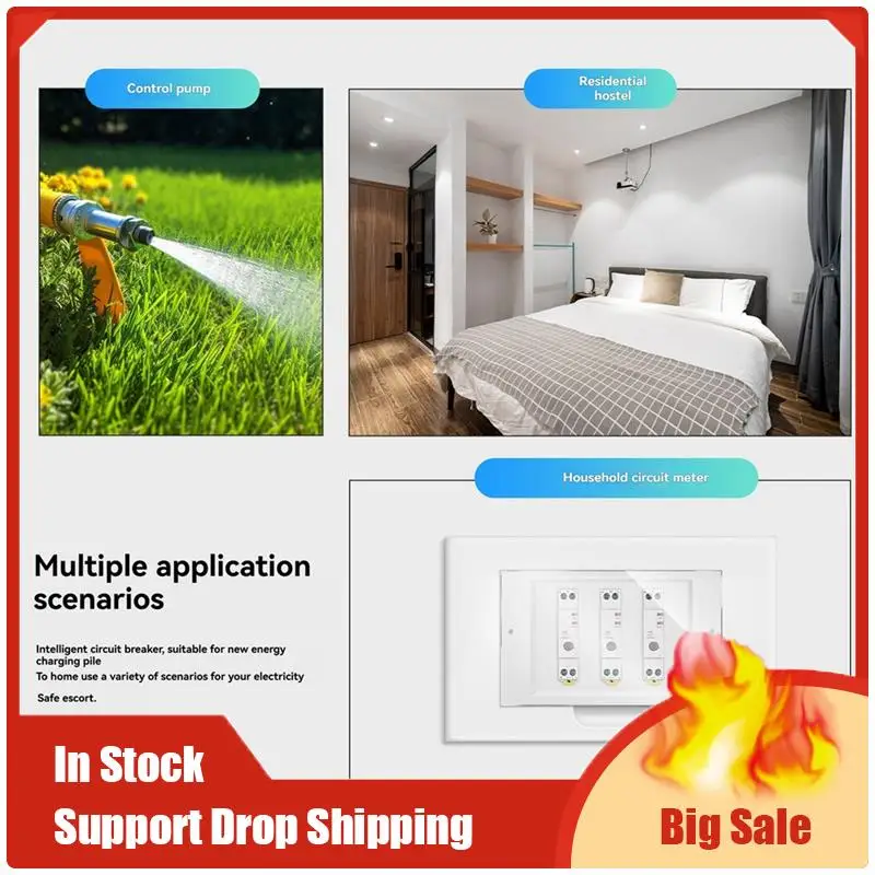 Migliori Offerte Tuya Wifi Smart Circuit Breaker 40A Monitor di Elettricità V0 Ritardante Ignifugo APP di Controllo Compatibile Withalexa