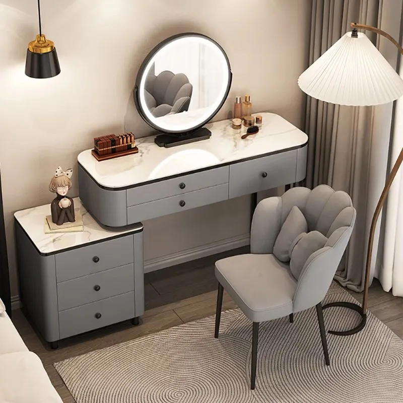 Simple Trendy Vanity Table Beauty Luxury Space Saving Nordic Vanity Table Quality Elegant Coiffeuse De Chambre Bedroom Furniture