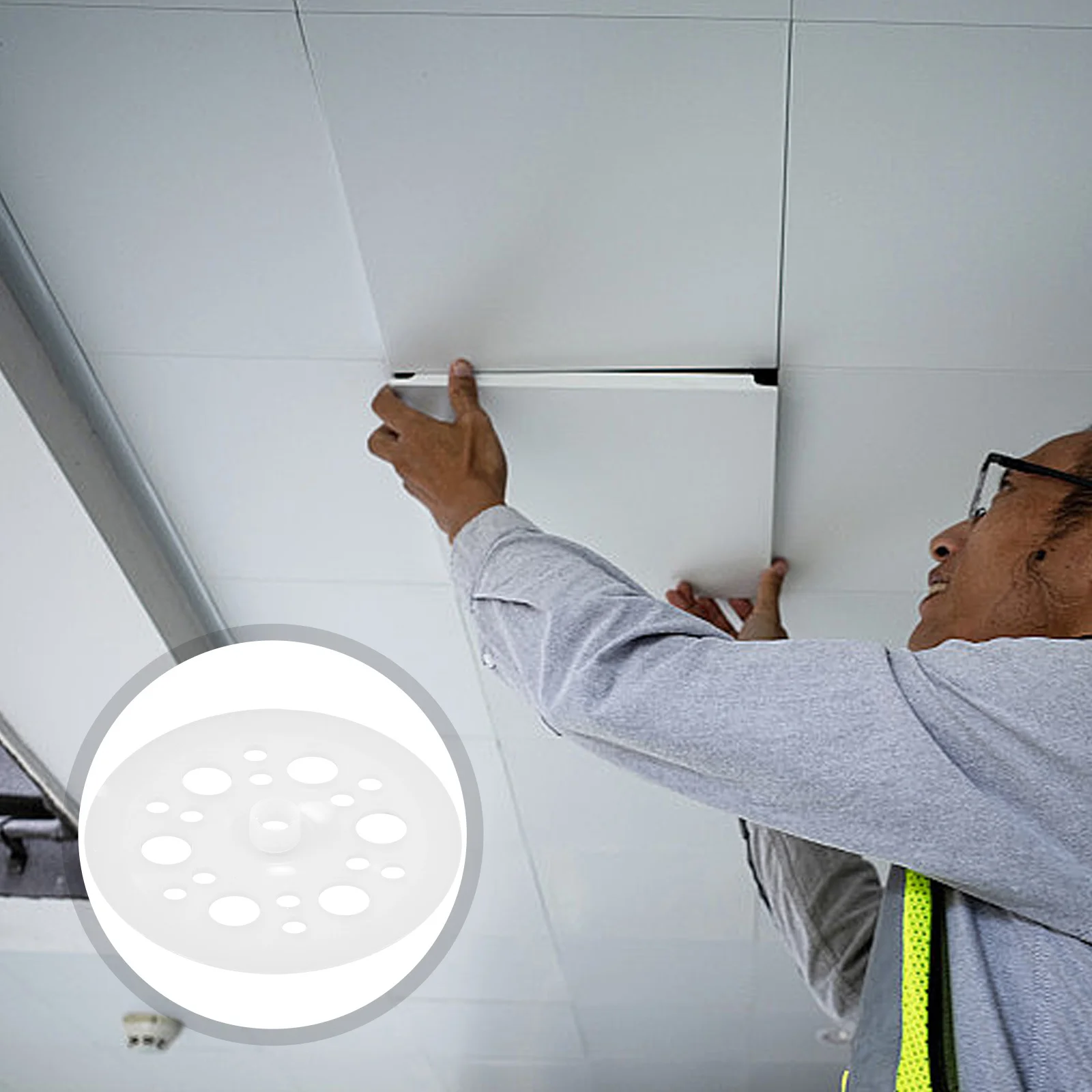 

100 pcs Insulation Board Washers Plastic Round Foam Board Fasteners Durable Connectors For Insulating Panels Easy To Install