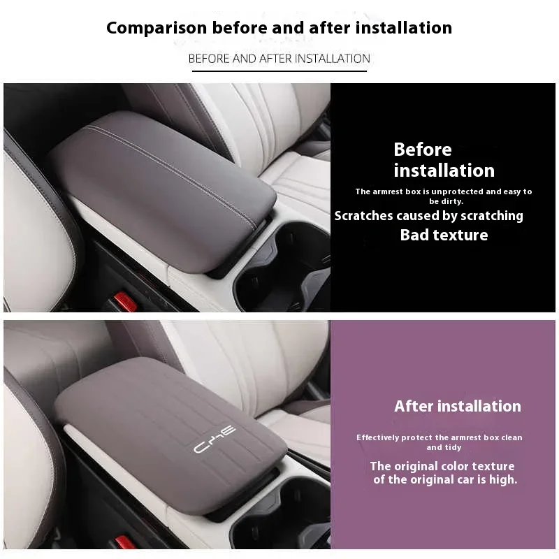 ل BYD Song Plus DMI Seal U Sealion 6 مسند ذراع السيارة غطاء صندوق اكسسوارات السيارات الداخلية حماية دائمة #5