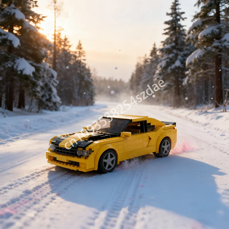 

303 шт. MOC Chevroleteed Camarosn Generation Модель Строительство Рождественский подарок Блоки Строительная сборная игрушка DIY Образование Дети