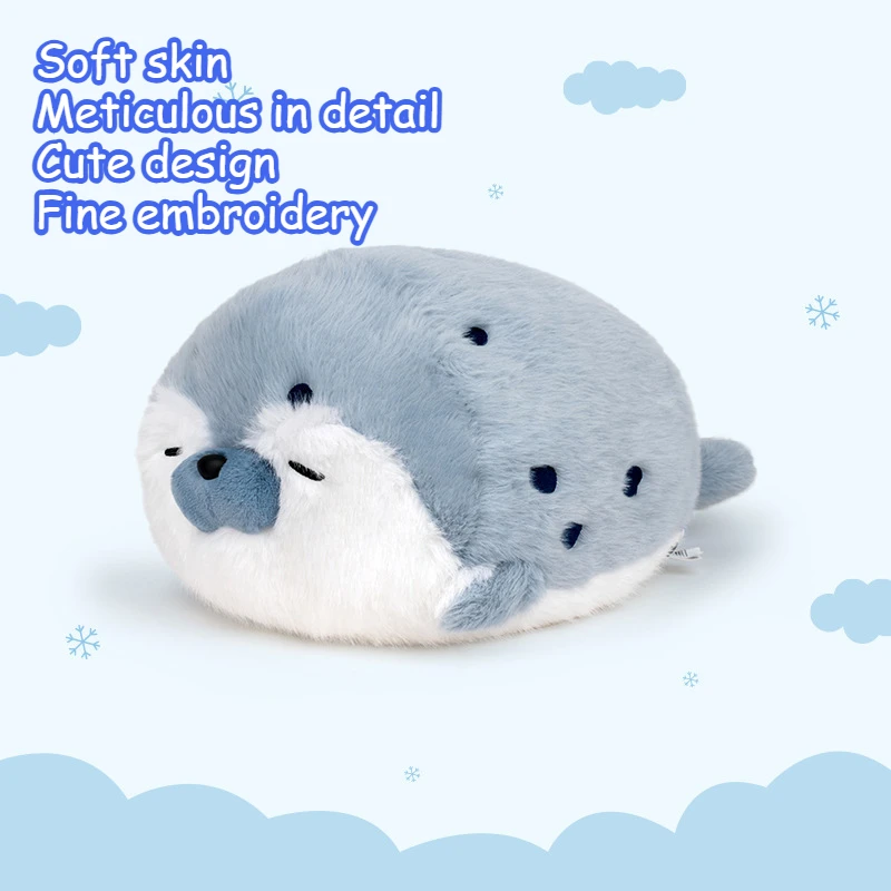 

Lying Sea Otter Plush Doll Soothing Sleeping Doll Cute Seal Pillow Birthday Gift