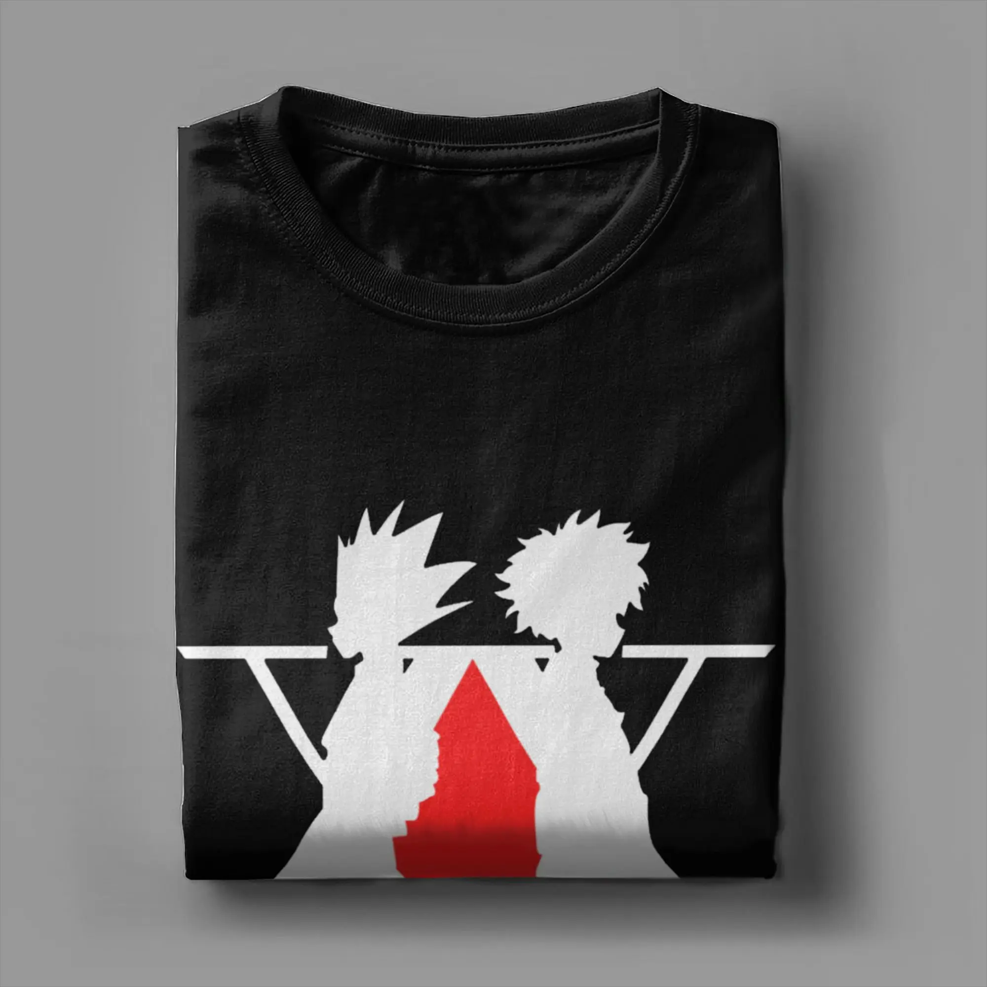 Hunter x Hunter T-Shirts Men Women Killua HXH Anime Casual 100% Cotton Tees Crewneck Short Sleeve T Shirts Birthday Gift Tops