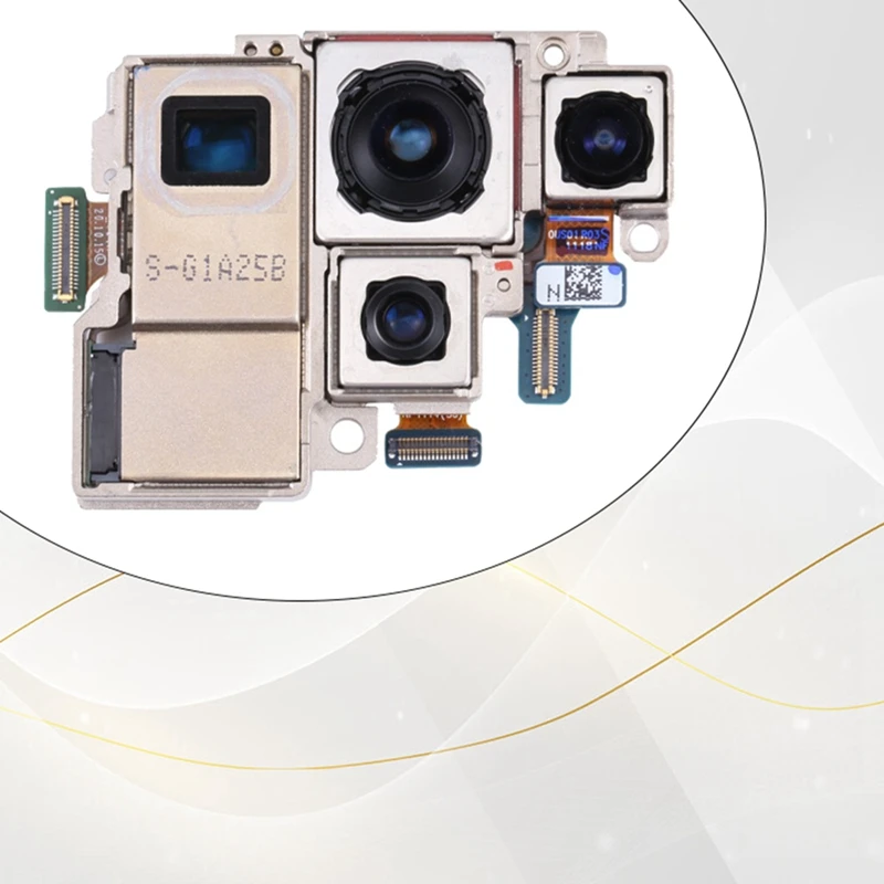 For Galaxy S21 Ultra 5G SM-G998B Camera Set Telephoto + Depth + Wide + Rear Main Camera Parts Replacement-A07G