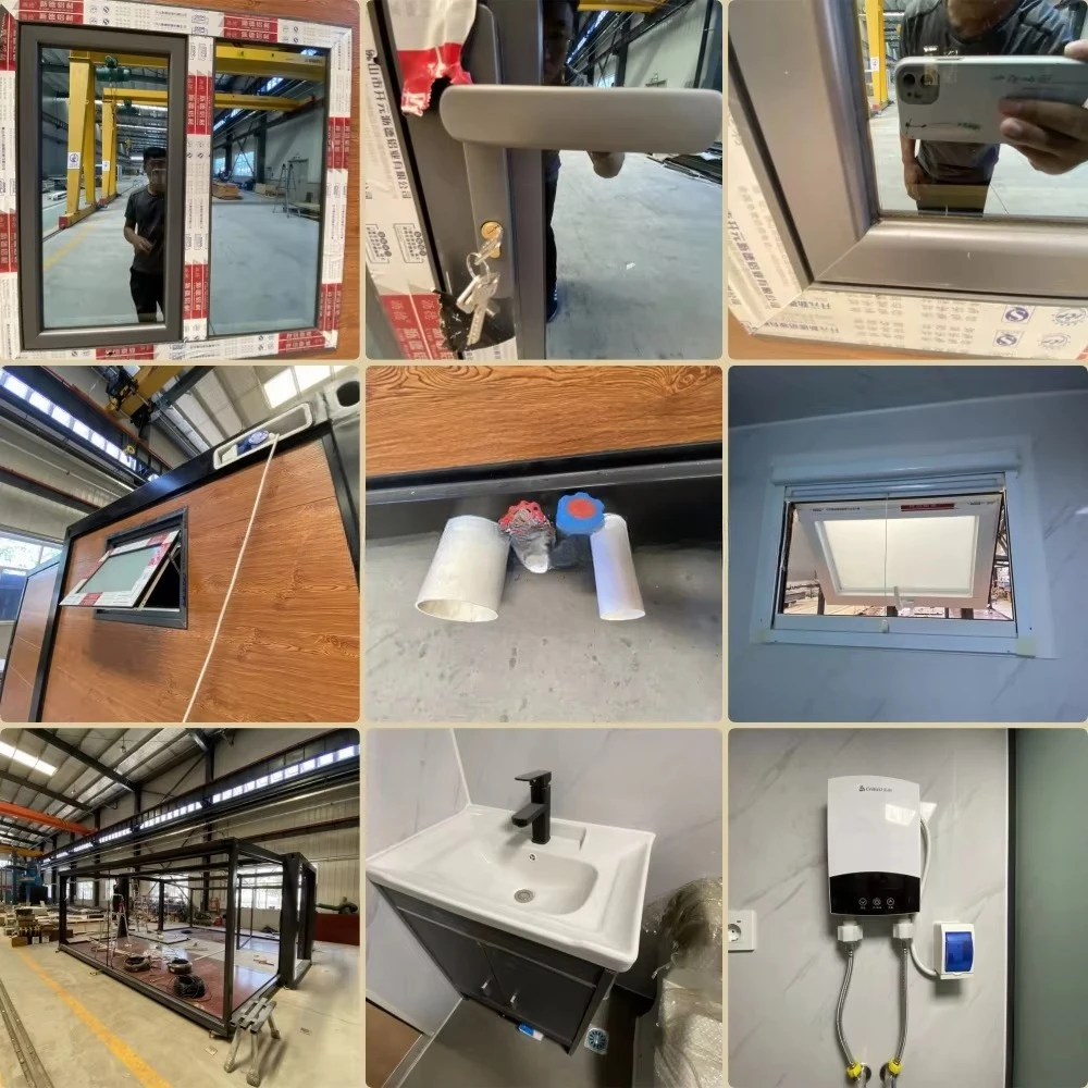 Fold Up Tiny House Scalable Container House Living Expandable Modified Container House Made of Sandwich Panel for Exterior Use