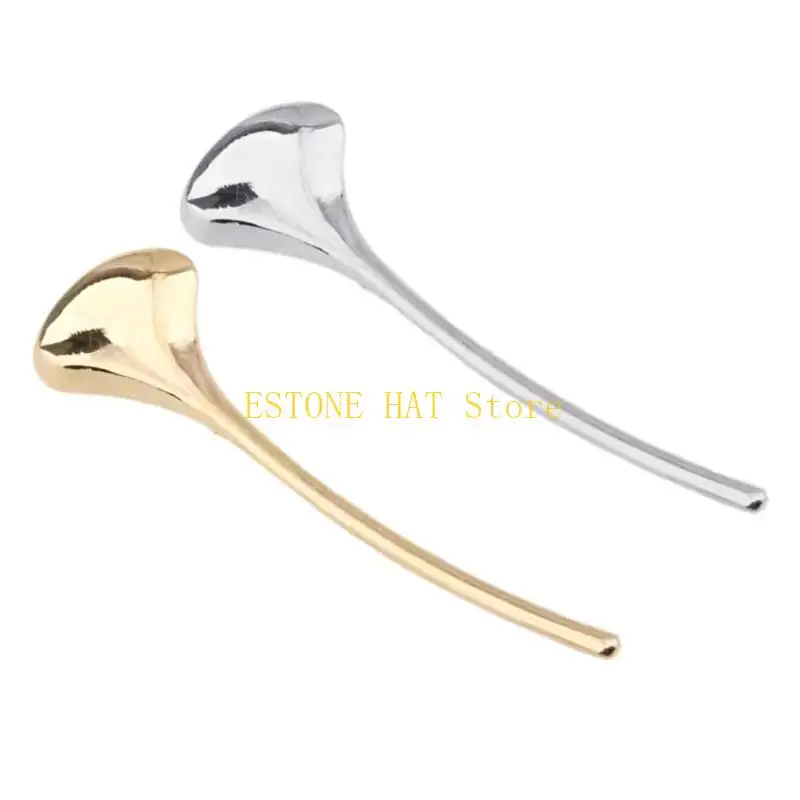 49mf Elegant Metal Leaf Spite Set 2 clip per abiti sofisticati per abiti formali Accessori toni d'argento oro