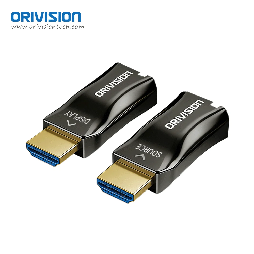 Ultra Mini 4K HDMI to Fiber Optic Converter 984FT/300M Multi Mode HDMI Fiber Extender 4K30