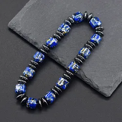 Bohemian Therapeutic Magnetic Hematite Bracelet Men Body Slimming Promote Blood Circulation Jewelry for Women Couple Bangle Gift