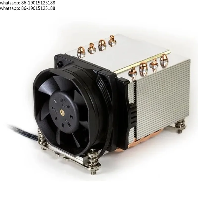 2U Server CPU Cooler for AM4 AM5 Sockets155W TDP Cooling Fan Low-Profile Heatsink with A24 A47 Compatibility