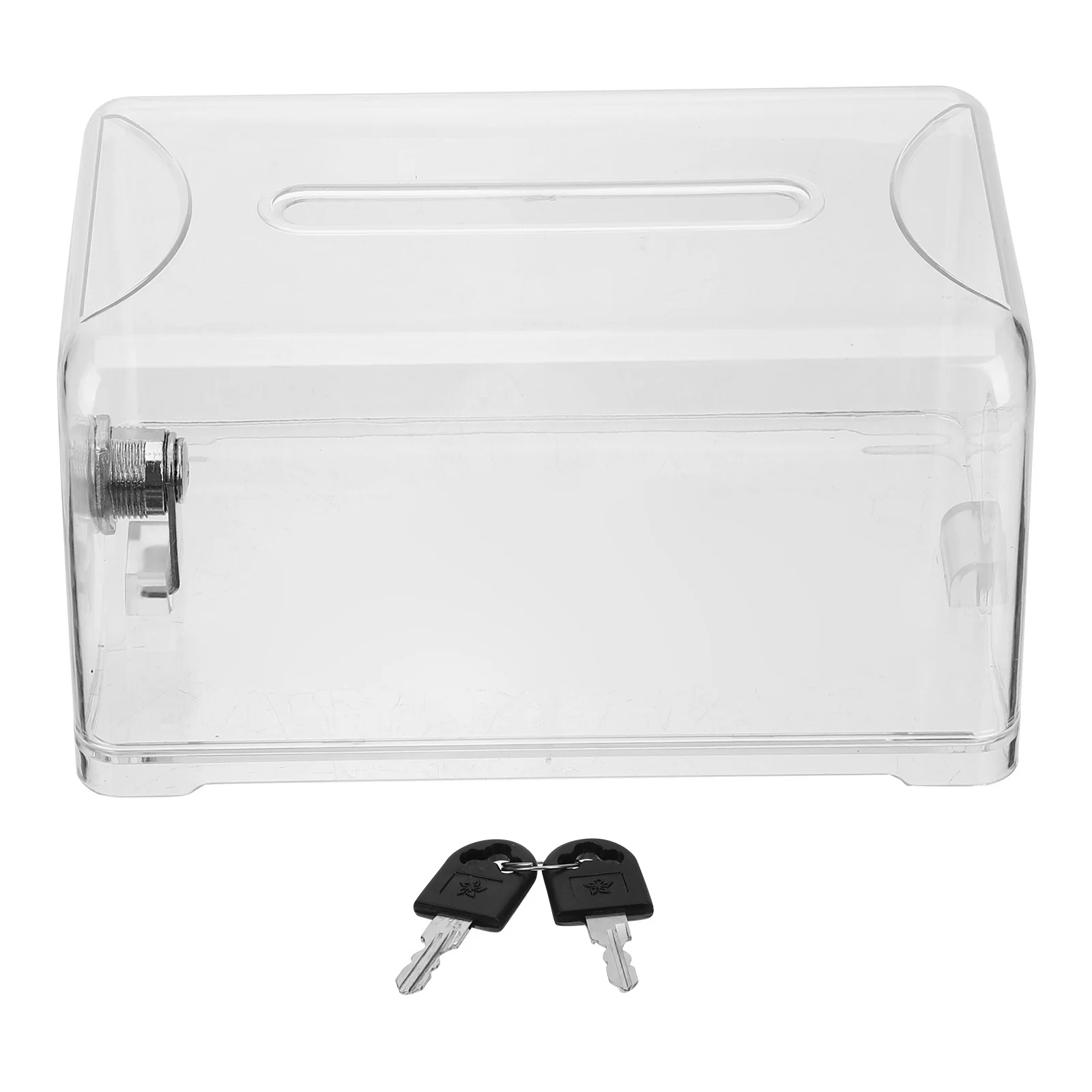 1 مجموعة 1 مجموعة حامل بطاقات العمل صندوق تخزين مكتبي شفاف لمكتب مؤتمرات بطاقة حامل حافظة آمنة متعددة الوظائف