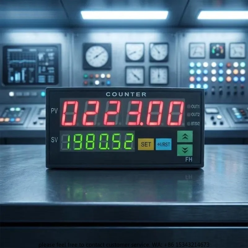 High Precision 6-Bit Tachometer Frequency Revenue Per Mille Tachometer 0.01Hz RS232 Modbus-RTU 90-260V AC/DC FA8