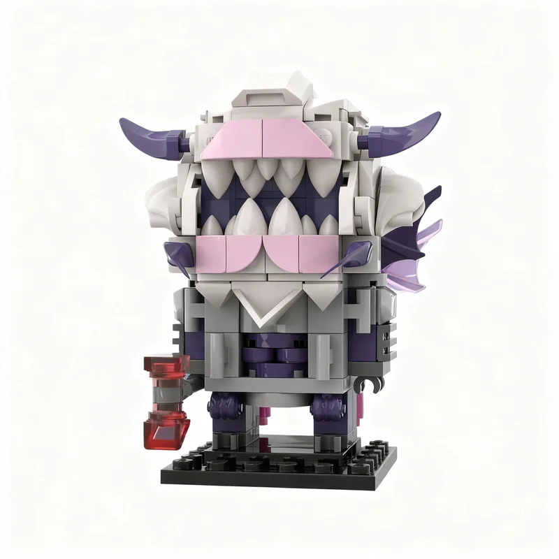 183pcs MOC Doom Wintherin Slayer Headz Series Building Blocks Assembly Pack Display Model Collectible Toy Gift For Collectors