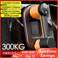 Electric Vacuum Suction Cup 300Kg Bearing Capacity Heavy Duty Vacuum Lifter for Granite Tile Glass Manual Lifting Tools 4500mAh