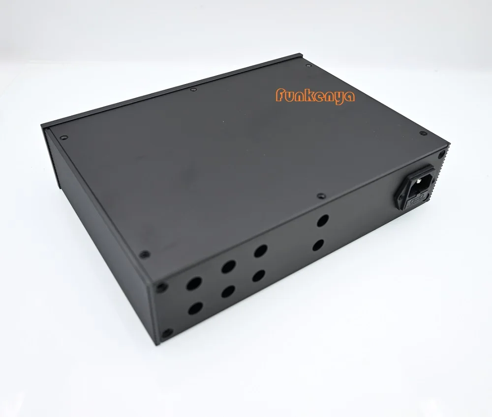 W261 H62 D190 نافذة DAC فك قذيفة الطاقة لتقوم بها بنفسك مكبر للصوت ثقب متوازن الهيكل الألومنيوم سماعة الضميمة Preamp Amp مرحبا نهاية