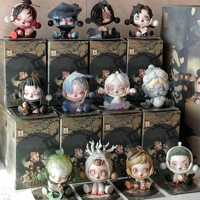 

SKULLPANDA Ink Plum Blossom Series Lucky Blind Box - Anime Action Figure Mystery Surprise Dolls Caja Toys for Girls Holiday Gift