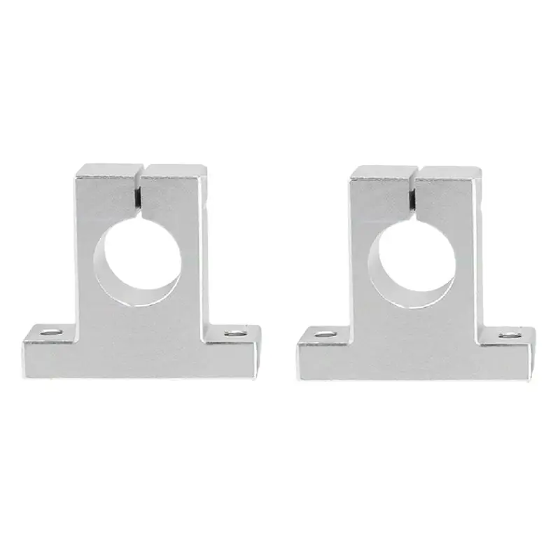 AEE8-2 Pcs Linear Motion Rail Clamping Rod Rail Guide Support Shaft Bracket Coupling Mount