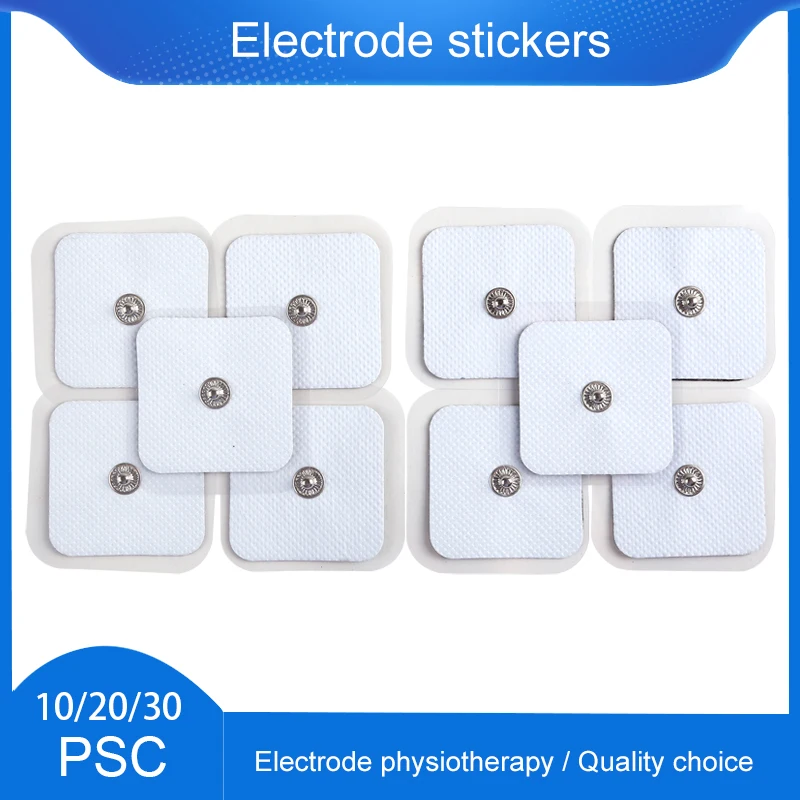 Parche de almohadillas de electrodos para máquina de Terapia Digital de acupuntura Tens eléctrica, pegatina de electrodos de Gel autoadhesivo con