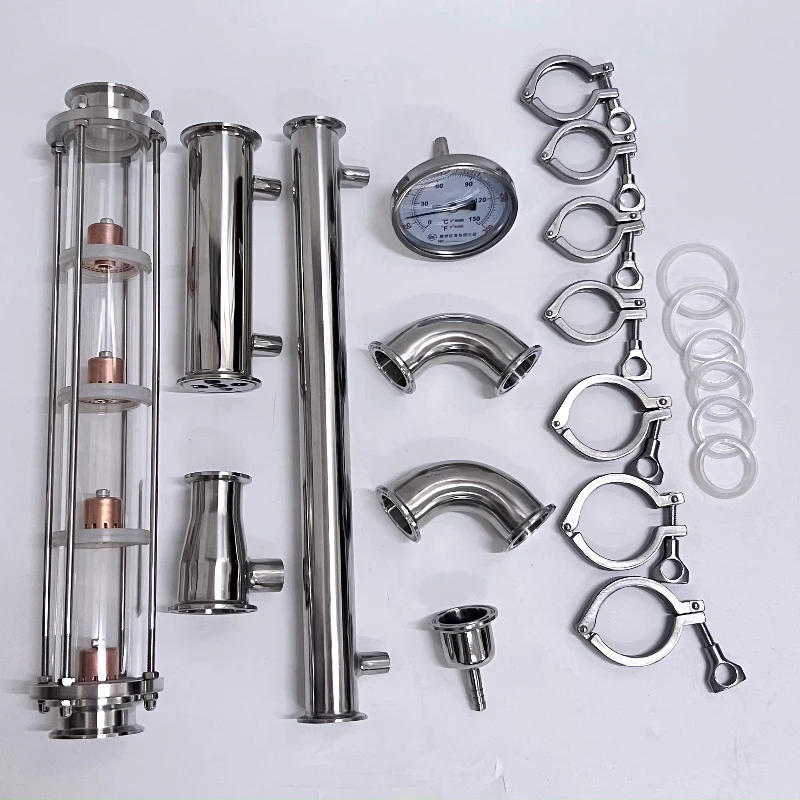 Distillation equipment accessories Copper tee elbow Condenser Fractionator Household still