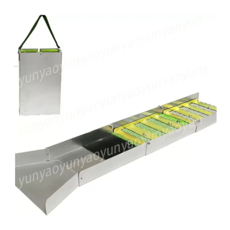 Portable Folding Gold Sluice Box Non‑Powered Small Gold Mining Equipment for Outdoor Gold Panning Prospecting