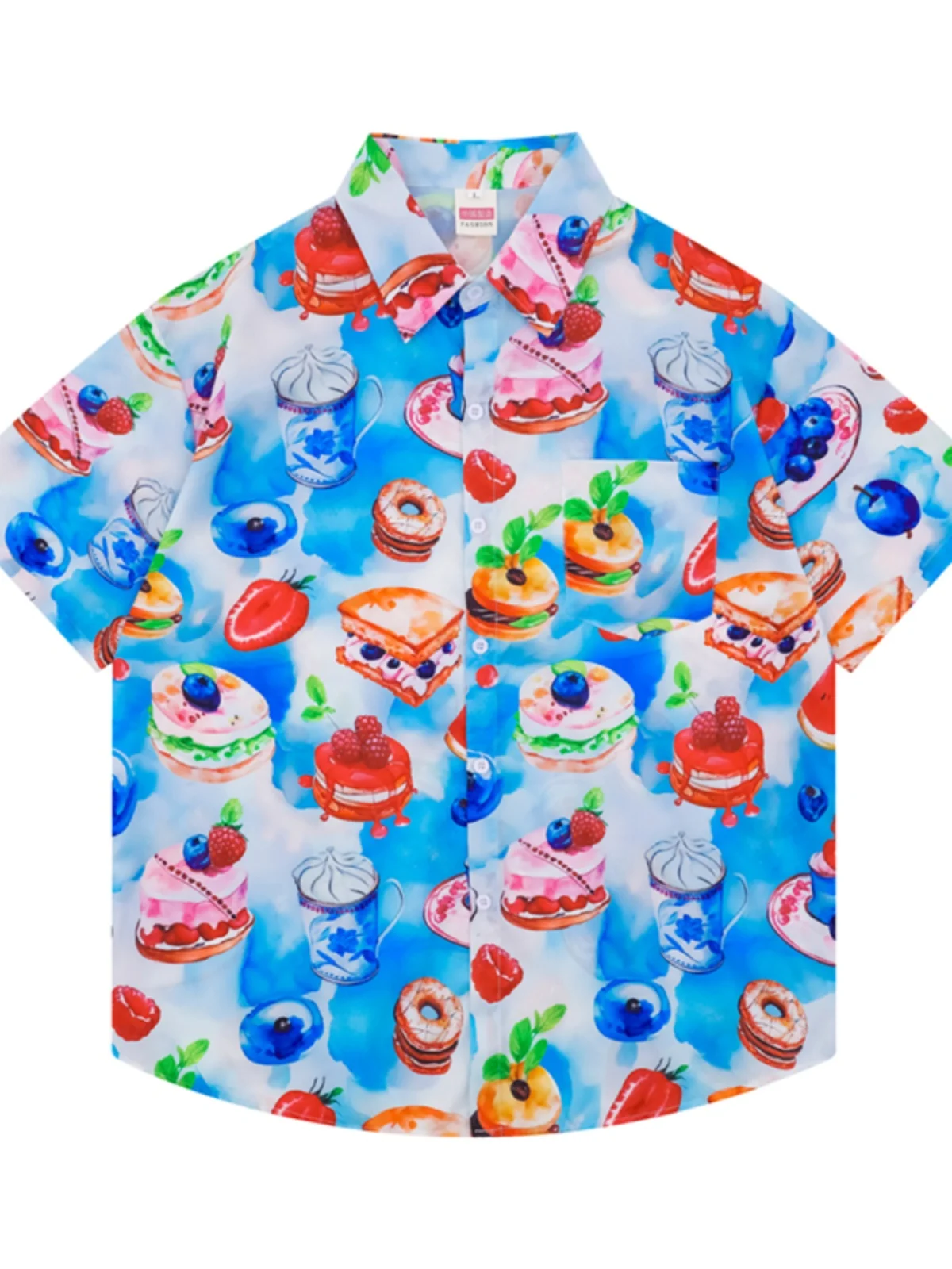 

Hawaii Short Sleeve Floral Shirt Women Summer New Loose Casual Shirt Outerwear Breathable Cool Feeling Couples Top Men