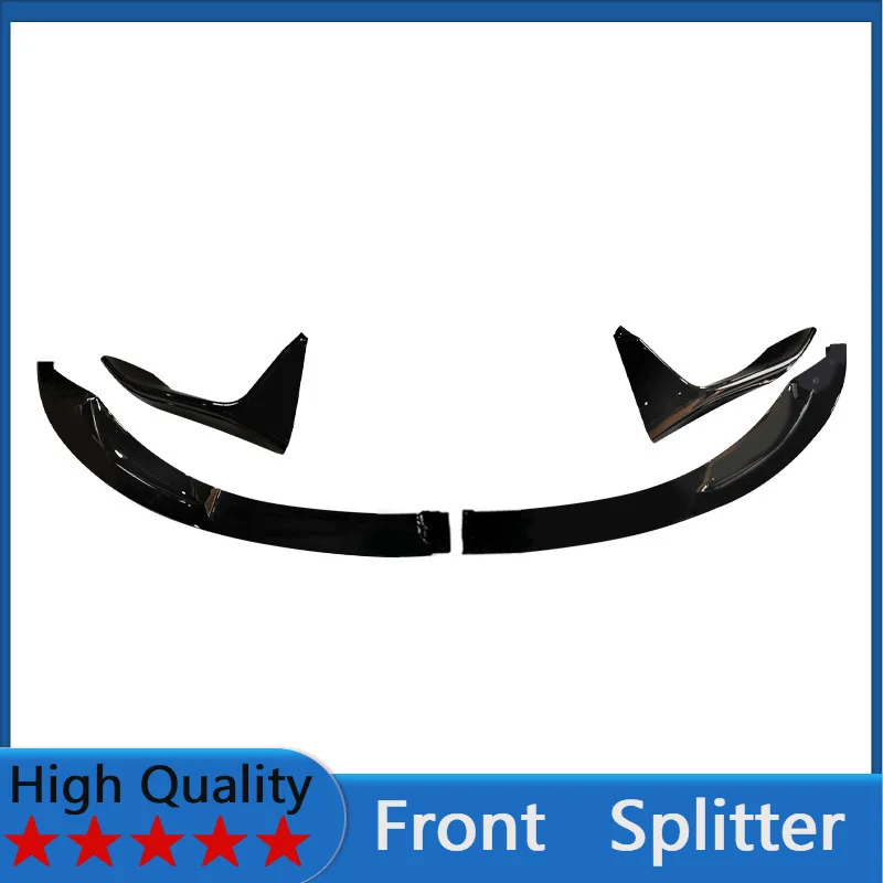 

For BMW M3 F80 2013-2019 Front Splitter Bumper Lips Spoiler Body Kit Accessories MP Style 4pcs