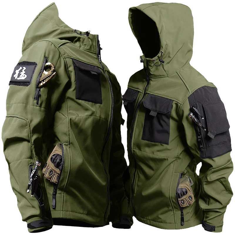 Jaqueta de blusão tática impermeável masculina, Beetle Invader Tactics, Soft Shell Charge, Casaco de pele de tubarão ao ar livre