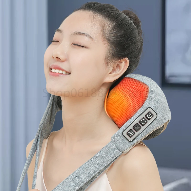 

Light Luxury Kneading Massage Cape Multifunctional Cervical Massager Massage Heating Shawl Massager Shawl Portable Neck Massager