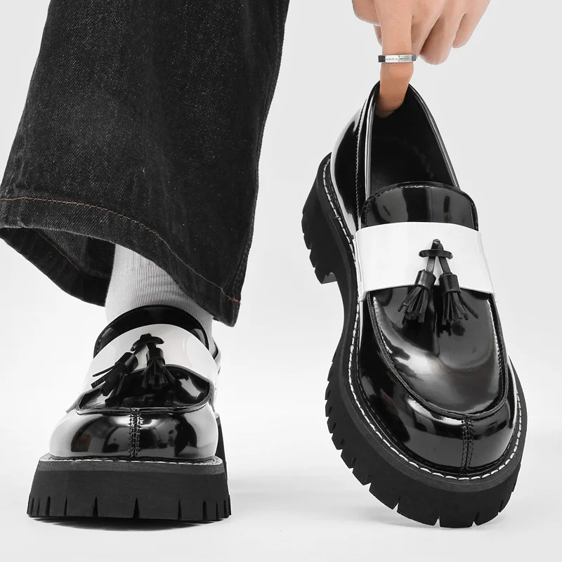 

high quality men's shoes comfort loafers shoes for men casual business dress Shoes British leather wedding shoe zapatos hombre