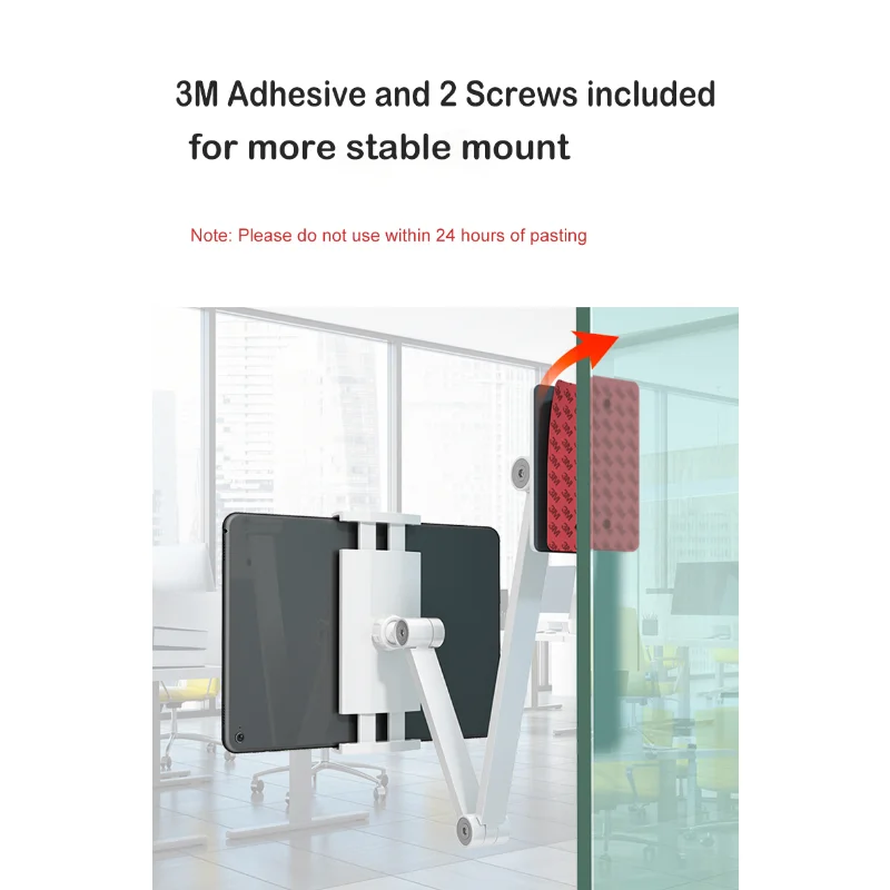 Imagem -03 - Dobrável Cozinha Tablet Wall Mount Braço Suporte do Telefone Móvel para Ipad Pro 12.9 513 Alumínio Ajustável