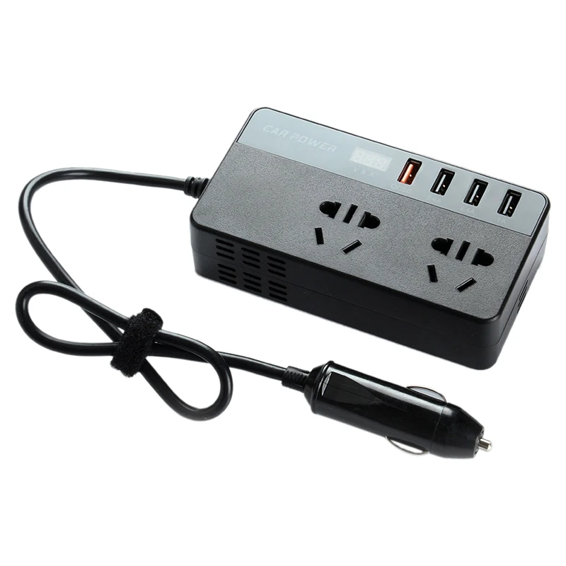 

12V to 220V 150W Power Inverter Car Inverter Converter Transformer with USB Port Display AC Outlets