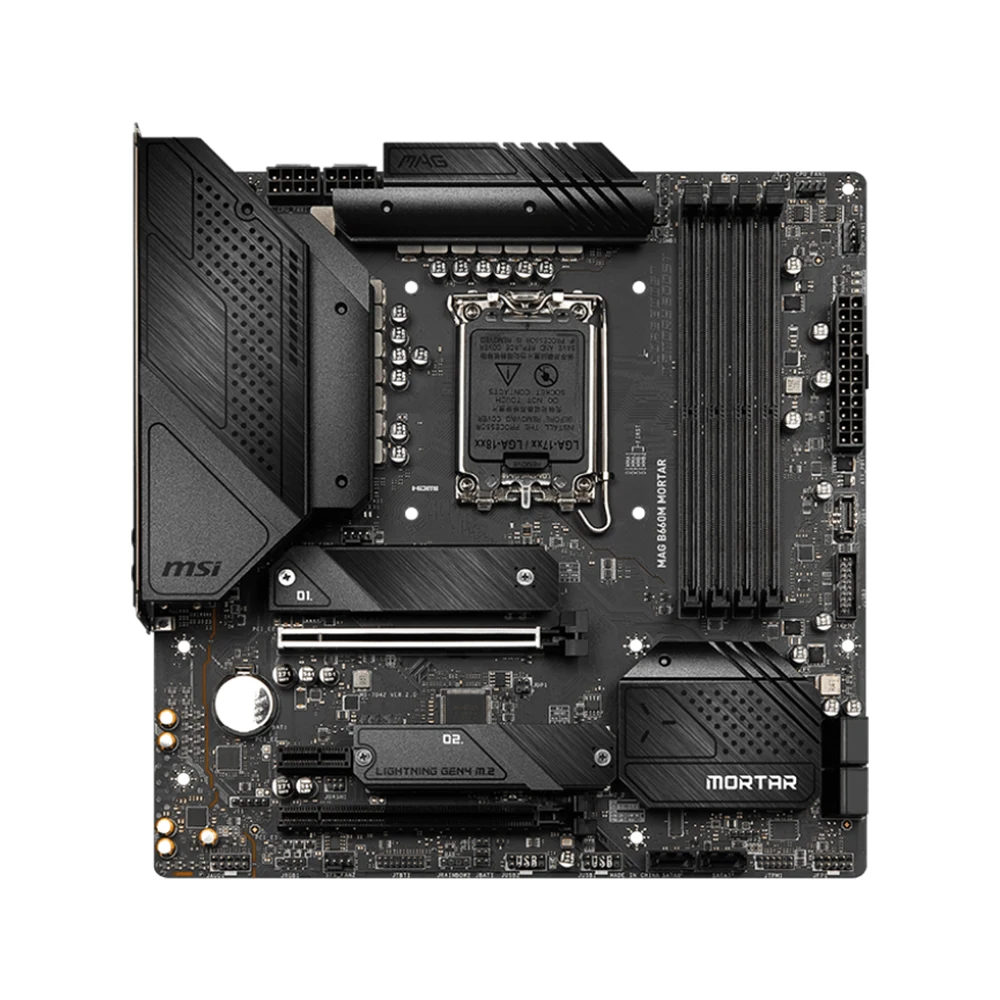 MSI MAG B660M MORTAR Motherboard Support i9-14900K i7-14700K i5-12400F i3-12300 LGA1700 DDR5 4800MHz 192GB NVME M.2 PCle 4.0