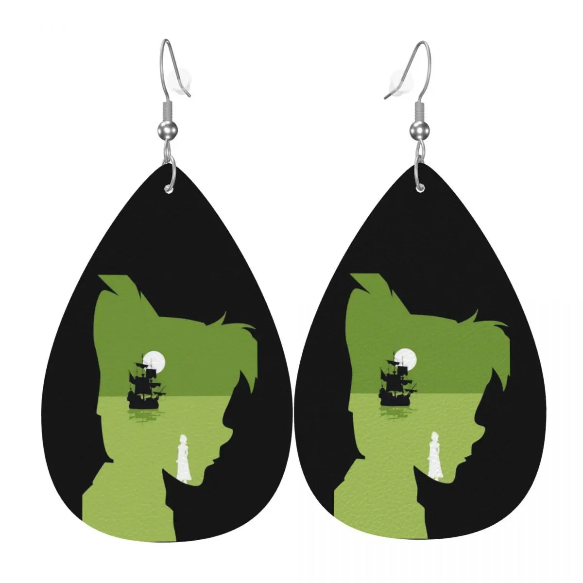 

Серьги-подвески из ПВХ-кожи с изображением Питера Пэна, украшения для женщин, подарок жене, маме