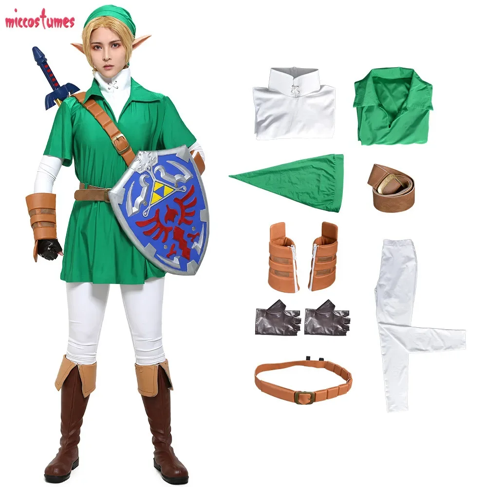 

Miccostumes Men's Link Cosplay Costume Men Halloween Outfit