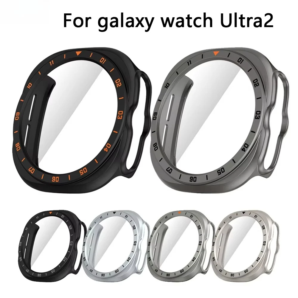 Case For Samsung Galaxy Watch Ultra2 47mm Accessories Tempered Glass Screen Protector Hard PC Bumper Galaxy Watch9 ultra 2 Cover