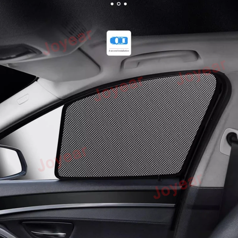 For LEADING IDEAL LiXiang L8 Car Door Side Window Sunshade Mesh Magnetic Sun Visor Sunscreen Interior Accessories