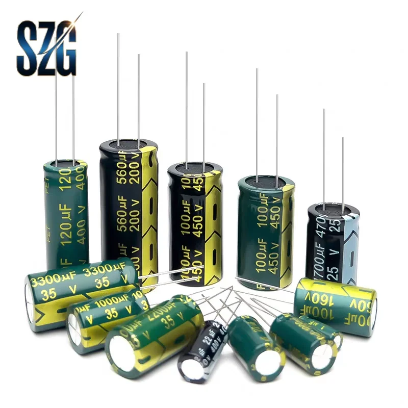 Capacitor de Alumínio de Alta Frequência DIP 35V 22 47 68 82 100 150 470 560 680 820 1000 1500 2700 2200 3300 3900 5600 6800 10000UF
