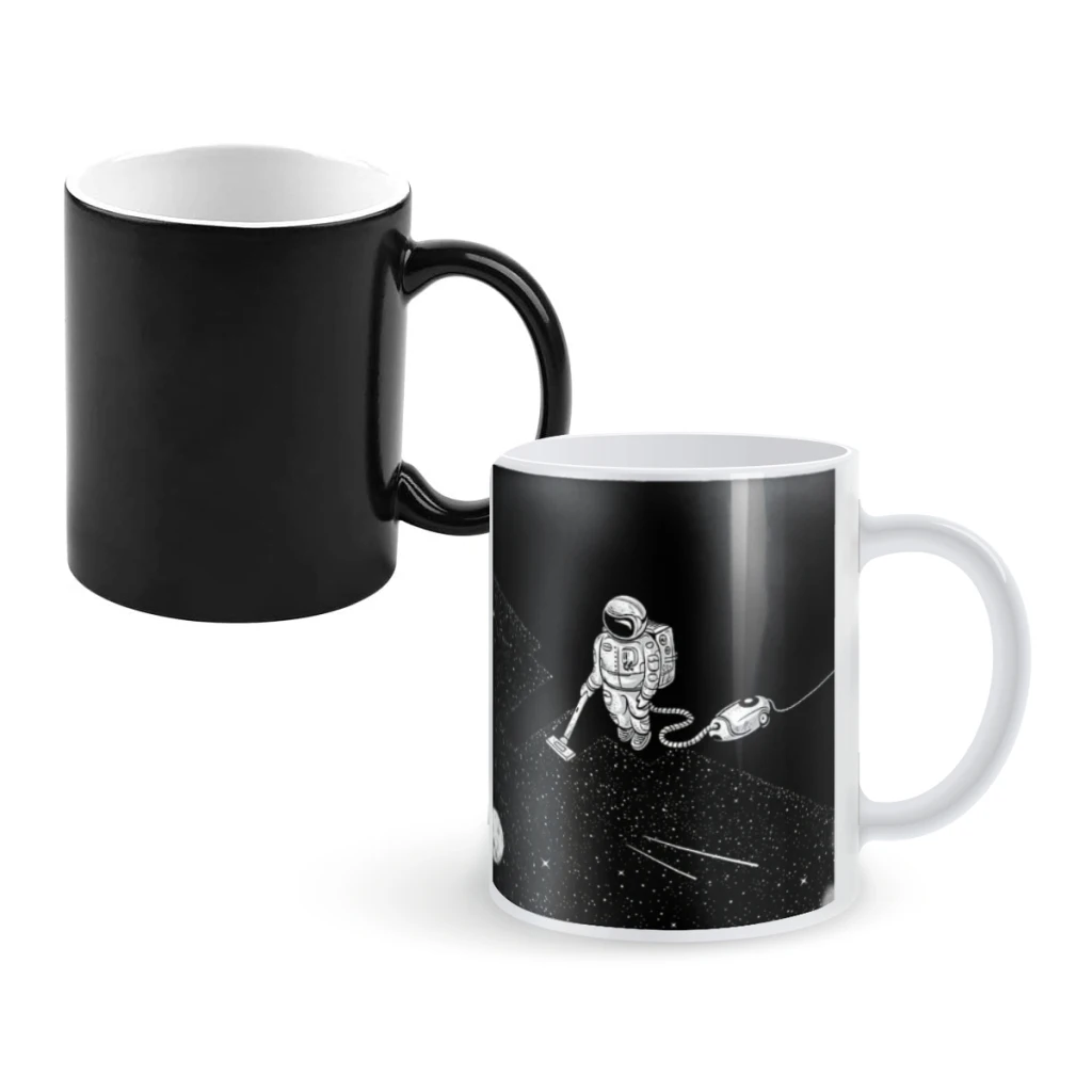 

Space CleanerCoffee Mugs And Mug Creative Color Change Tea Cup Ceramic Milk Cups Novelty Gifts