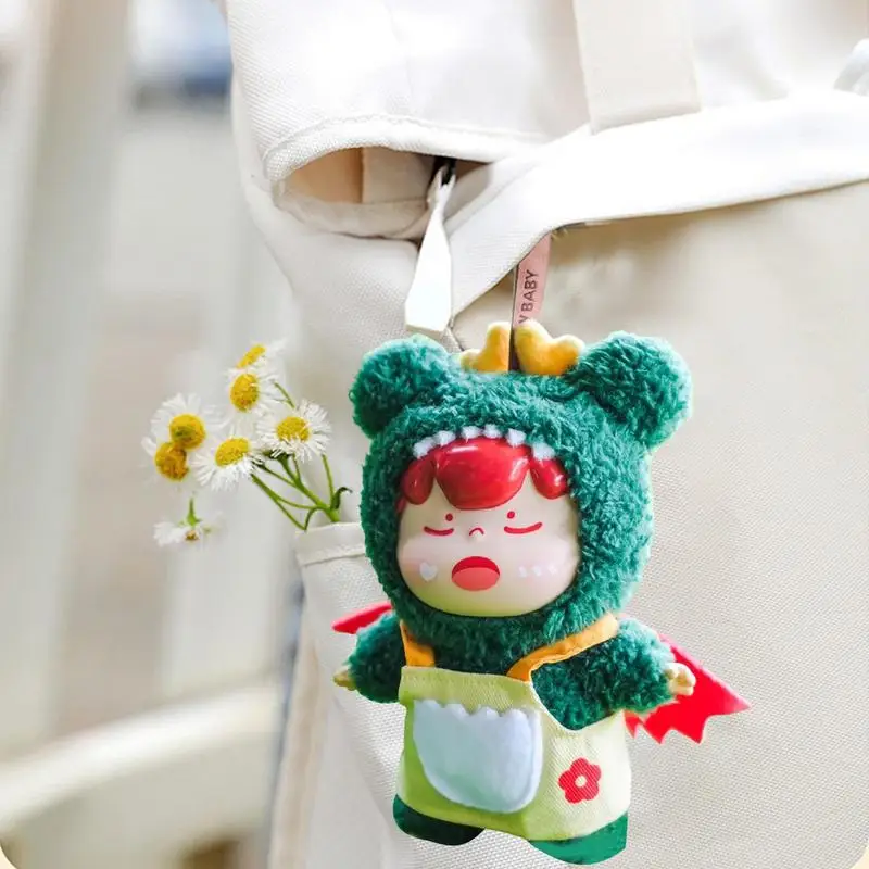 Cartoon Plush Pendant Backpack Keyrings Bag Charm Cartoon Cute Plush Multifunctional Key Ring Bag Charm Cute Anime Keychains For